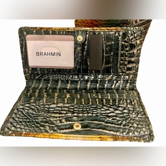 Brahmin Large Duxbury Bayleaf Ombre Satchel Handbag and Ady Wallet - SOLD OUT!!! - Picture 8 of 10